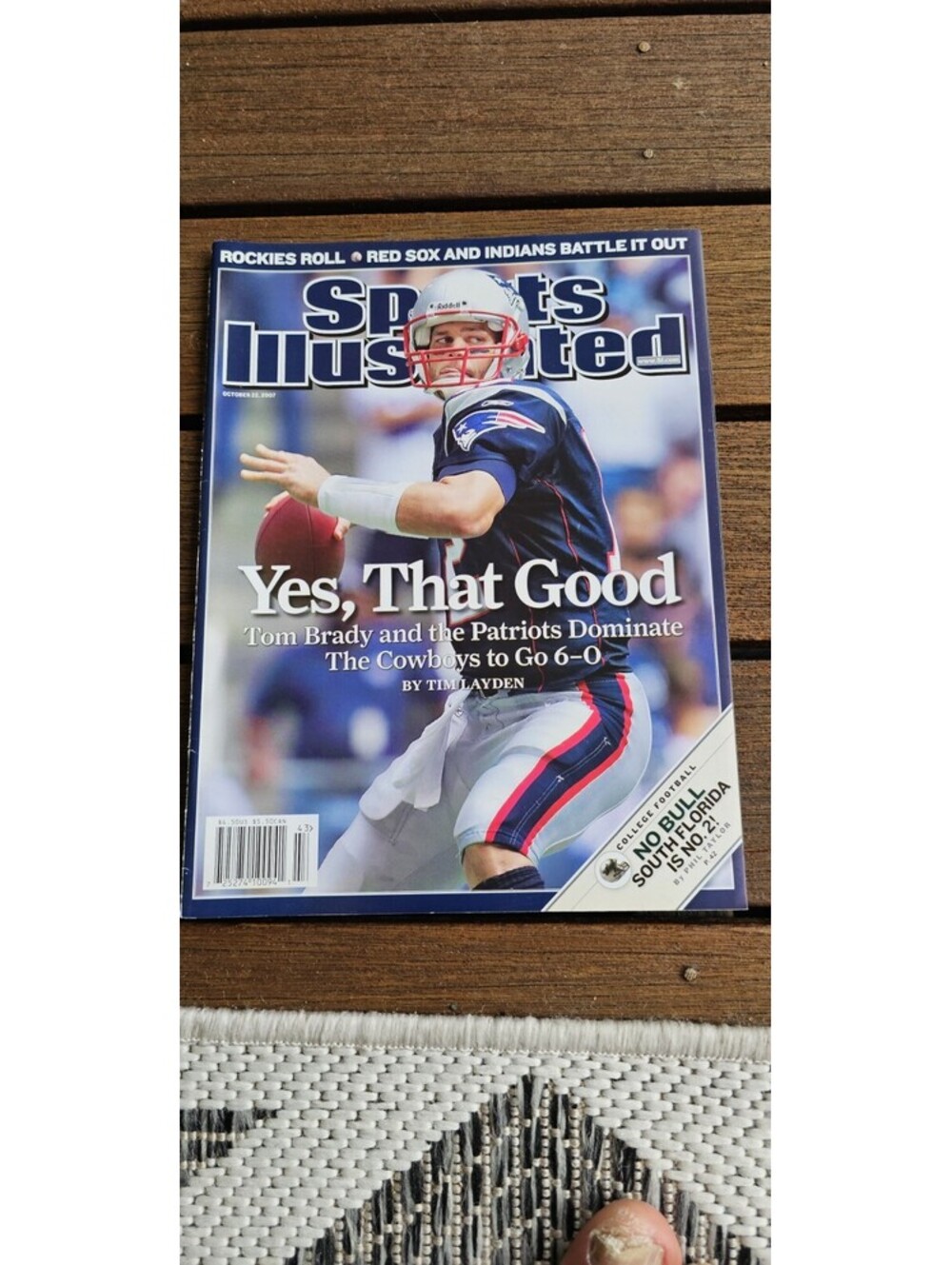 Sports Illustrated Patriots Tom Brady Cover Yes That Good October 2007
